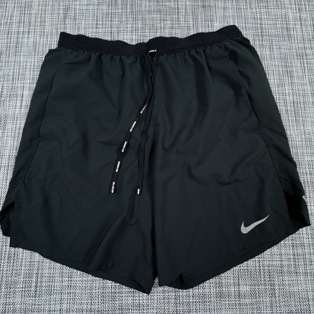 Nike Mens Dri-FIT Flex Stride 7 Inch Brief Lined Running Shorts Black Small